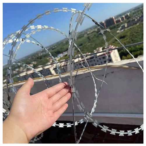 concertina razor barbed wire galvanized razor wire price for sale