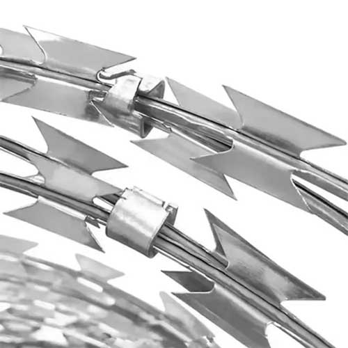 hot sale Spiral blade thorn rope for protection concertina razor blade barbed wire