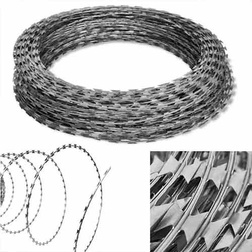 China Factory Direct Sale Low Price Galvanized Razor Barbed Wire Farm Fence