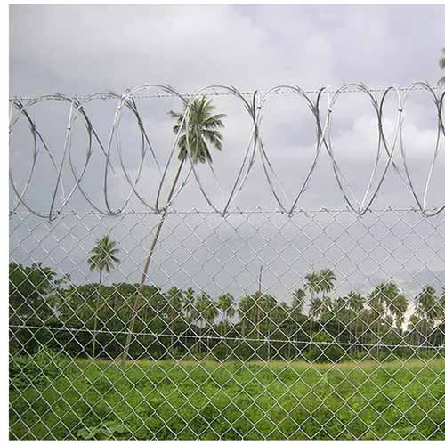 BTO-22 CBT65 Hot Dipped Galvanized Steel Concertina Razor Barbed Wire
